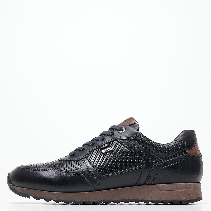 Men Casual Shoes 13636 Blue Leather S.Oliver
