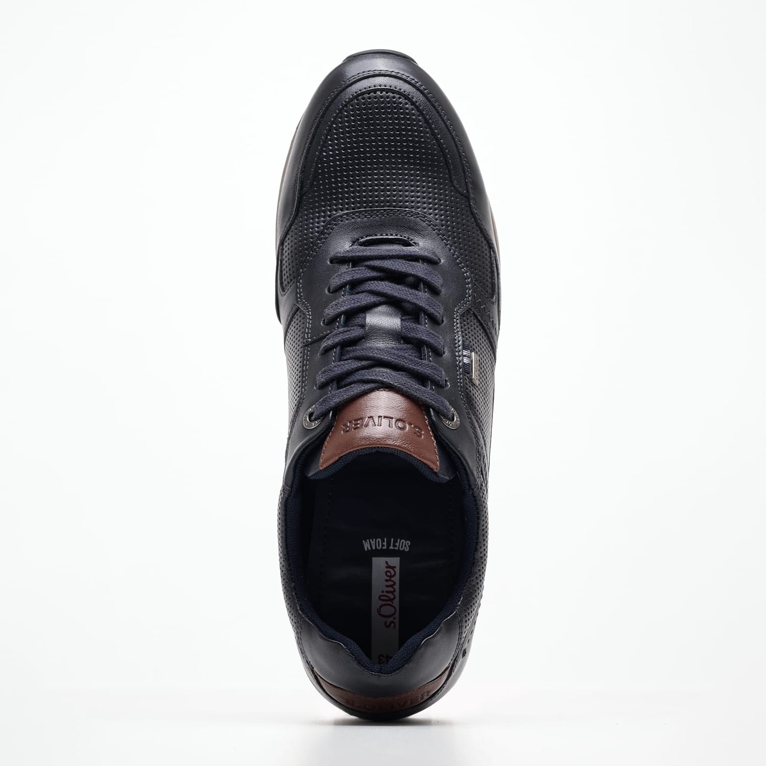 Men Casual Shoes 13636 Blue Leather S.Oliver Men Casual Shoes 13636 Blue Leather S.Oliver