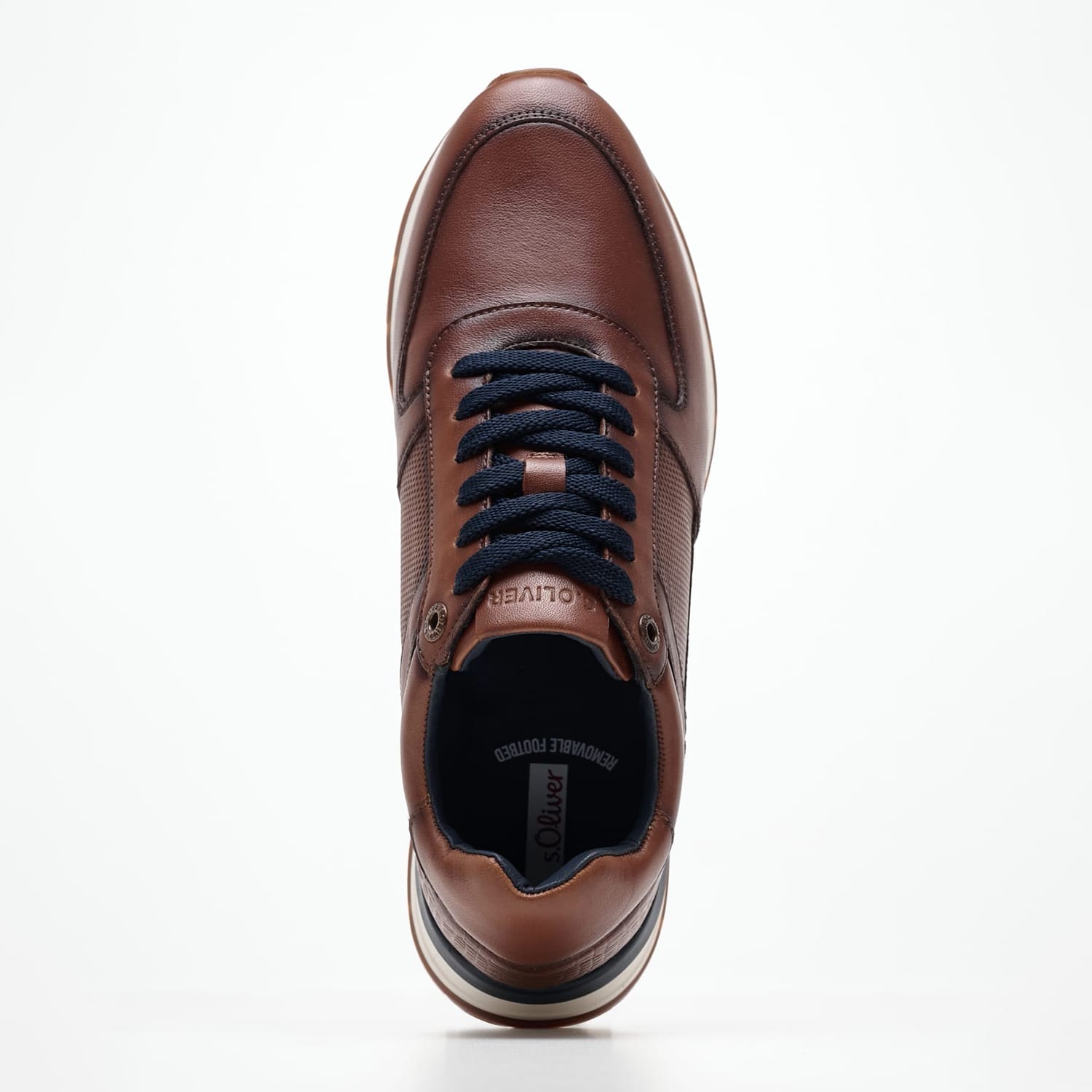 Ανδρικά Παπούτσια Casual 13650 Καφέ Δέρμα S.Oliver Casual - Sneakers S.Oliver 13650-Brown
