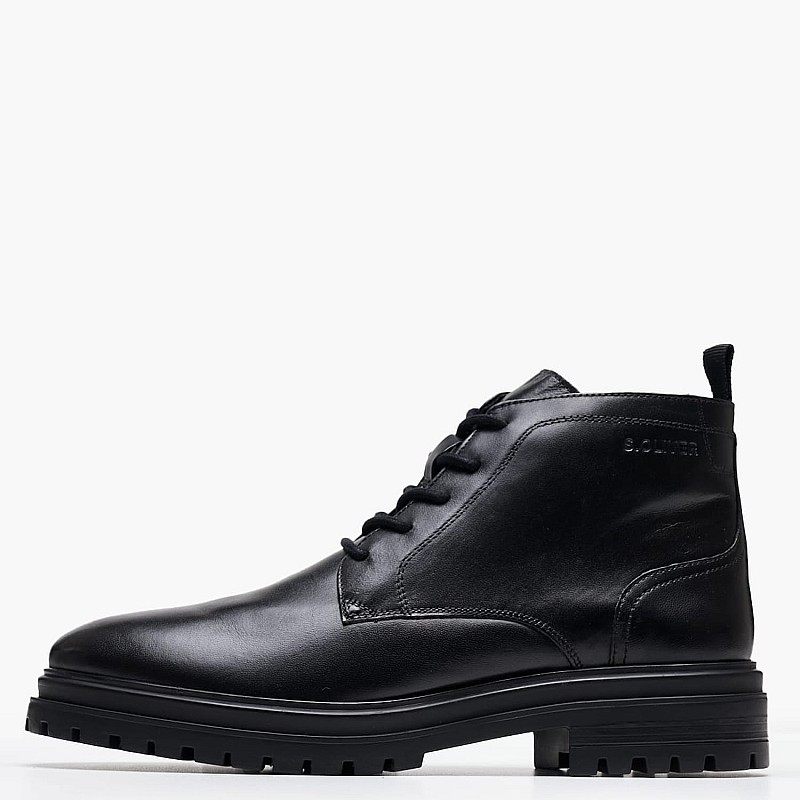 Men Boots 16228 Black Leather S.Oliver