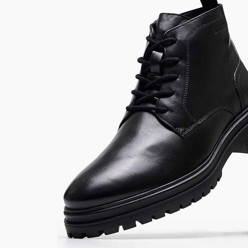 Men Boots 16228 Black Leather S.Oliver