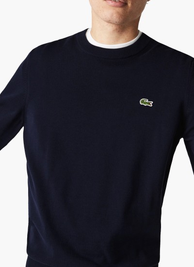 Ανδρικά Παπούτσια Casual L001.7Sma Μαύρο Δέρμα Lacoste