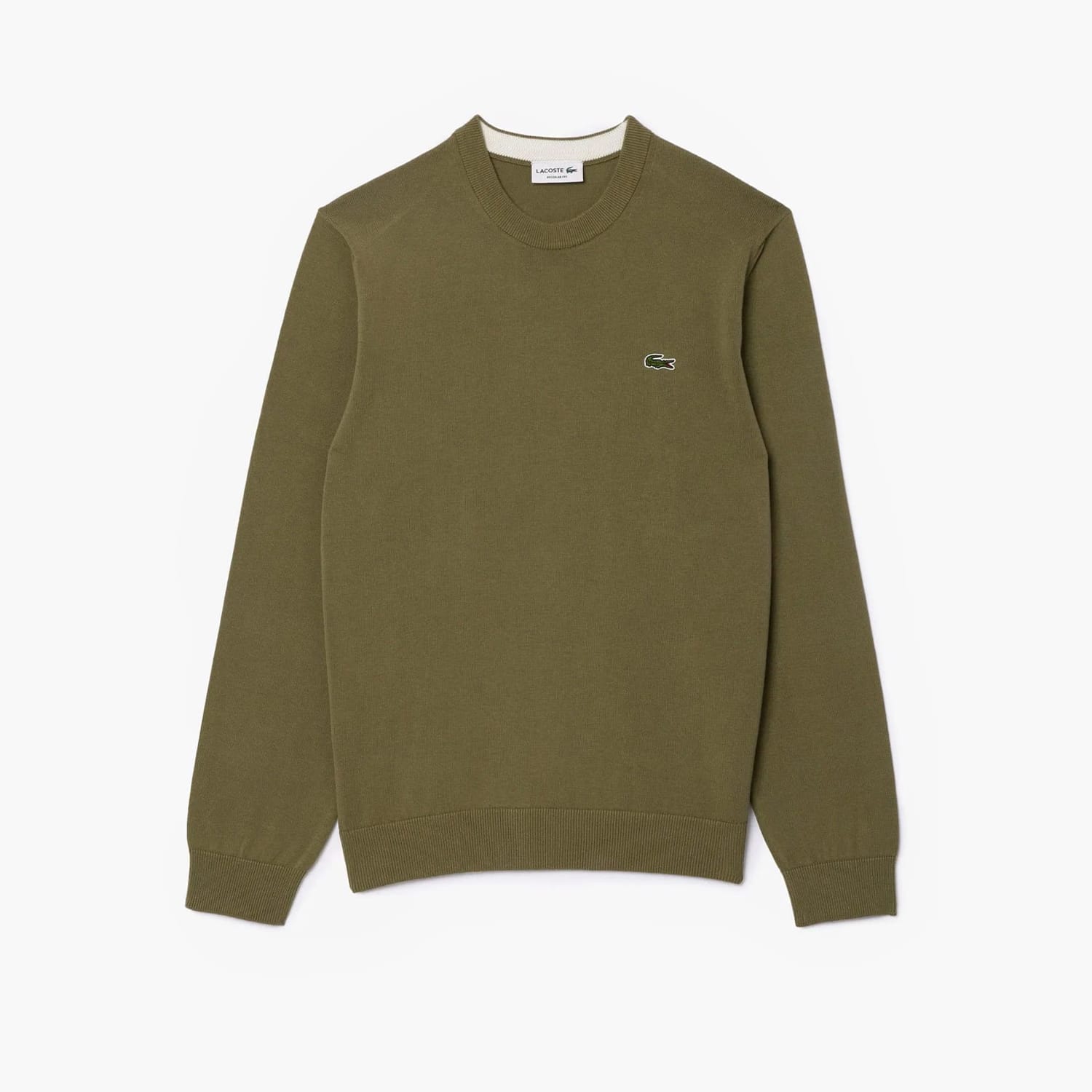 Ανδρικές Μπλούζες AH1985 Χακί Βαμβάκι Lacoste