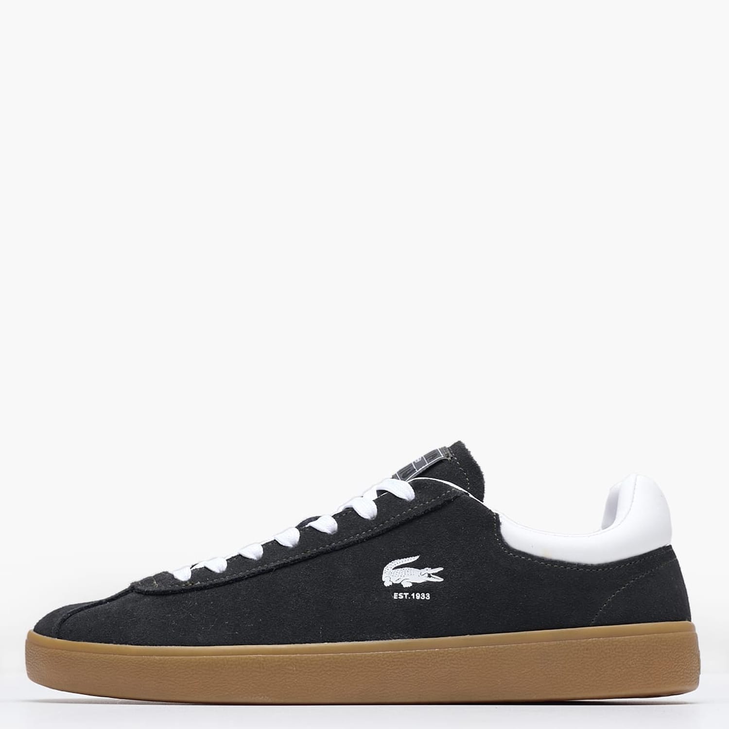 Ανδρικά Παπούτσια Casual Baseshot.224 Μαύρο Δέρμα Καστόρι Lacoste