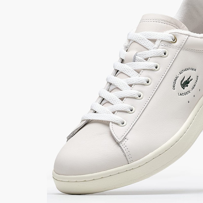 Ανδρικά Παπούτσια Casual Carnaby.Croc Άσπρο Δέρμα Lacoste