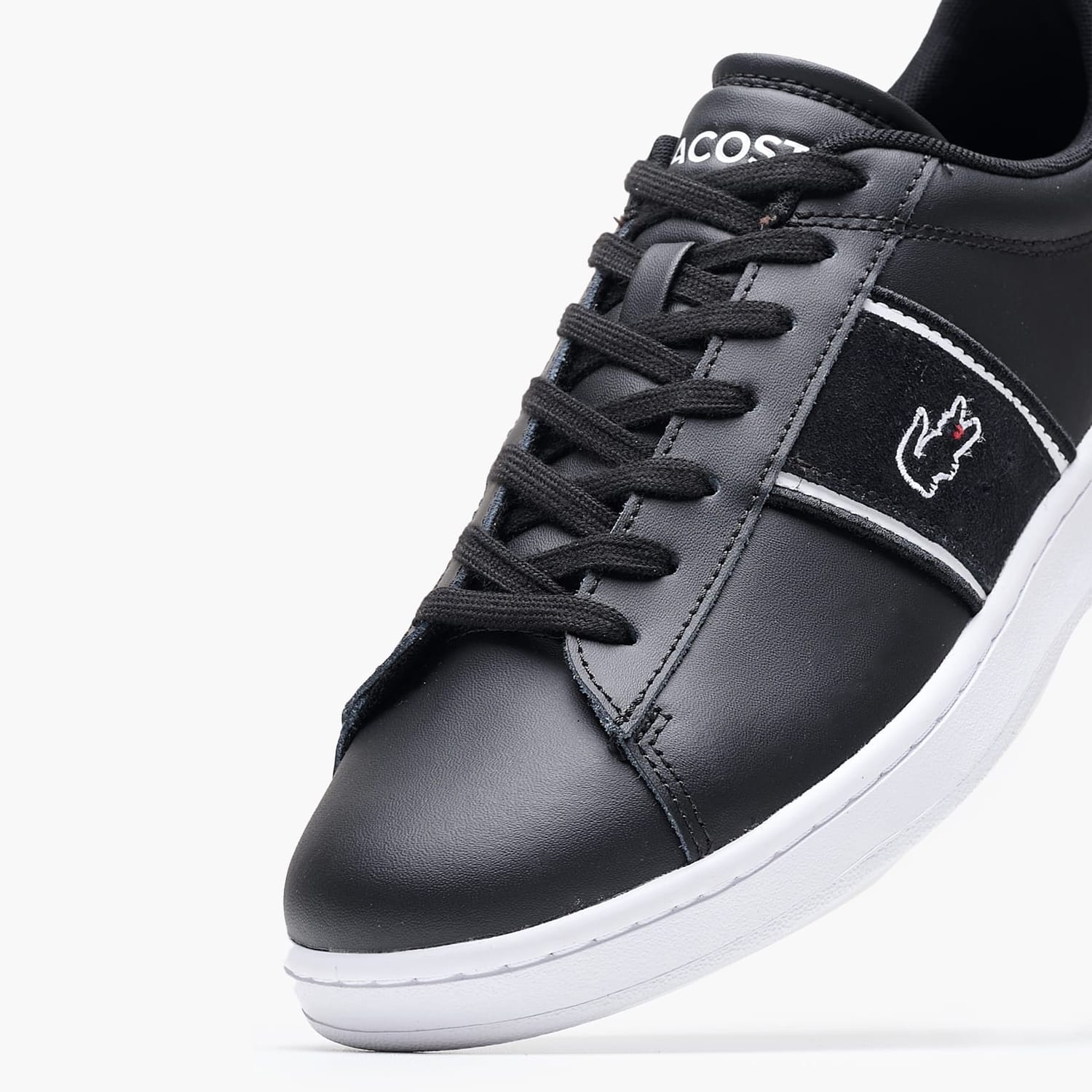 Ανδρικά Παπούτσια Casual Carnaby.Set Μαύρο Δέρμα Lacoste