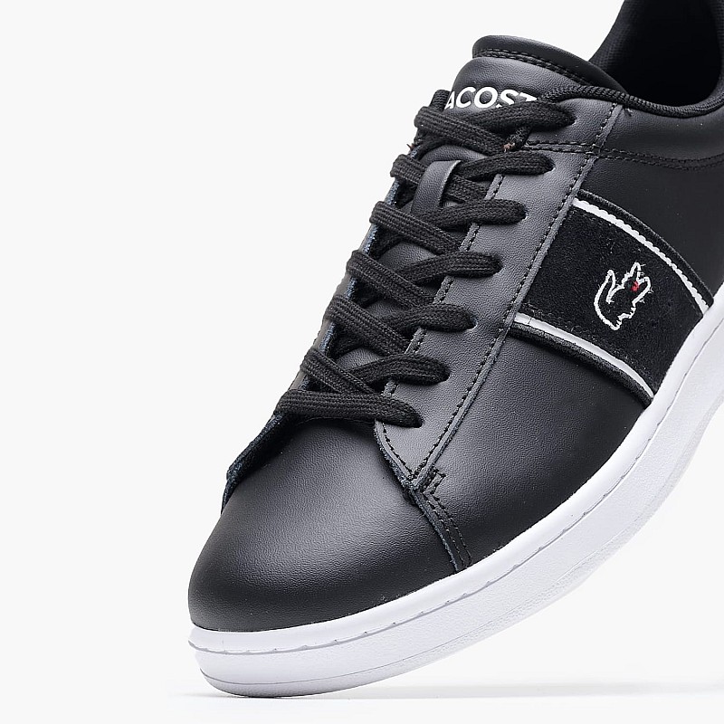 Ανδρικά Παπούτσια Casual Carnaby.Set Μαύρο Δέρμα Lacoste