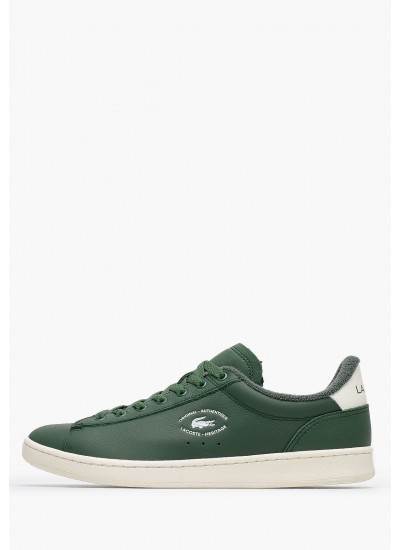 Ανδρικά Παπούτσια Casual Carnaby Πράσινο Δέρμα Lacoste
