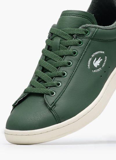 Ανδρικά Παπούτσια Casual Carnaby Πράσινο Δέρμα Lacoste