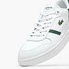 Ανδρικά Παπούτσια Casual Clip.Set Άσπρο Δέρμα Lacoste