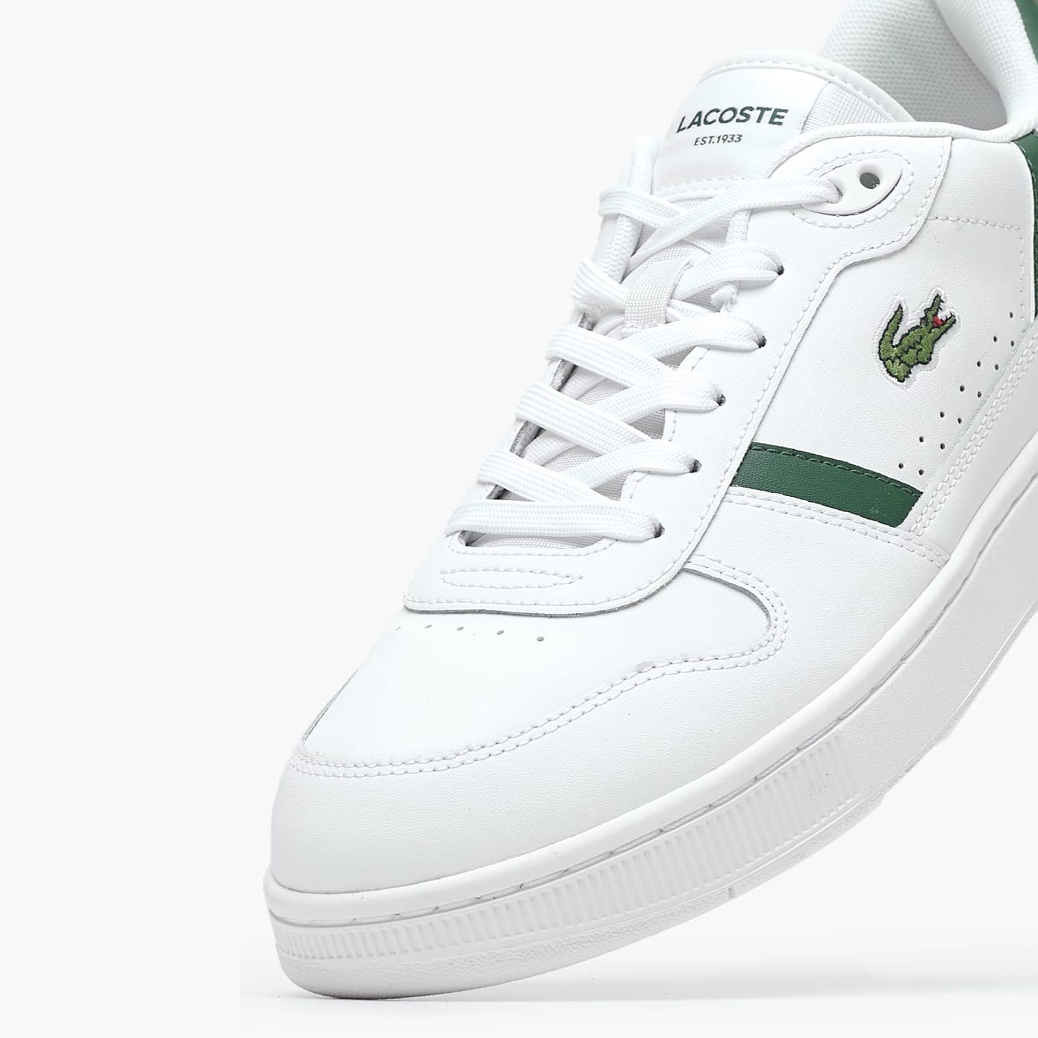 Ανδρικά Παπούτσια Casual Clip.Set Άσπρο Δέρμα Lacoste