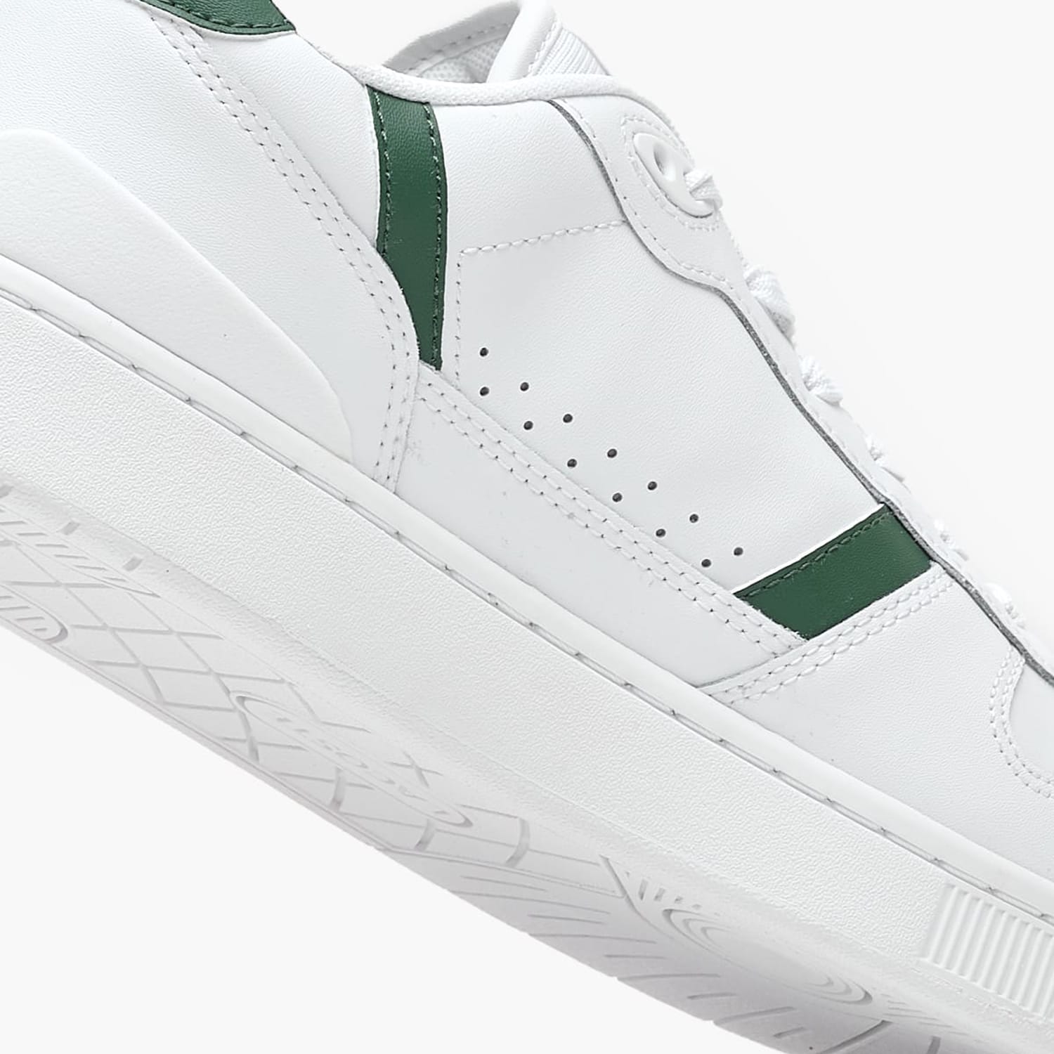 Ανδρικά Παπούτσια Casual Clip.Set Άσπρο Δέρμα Lacoste
