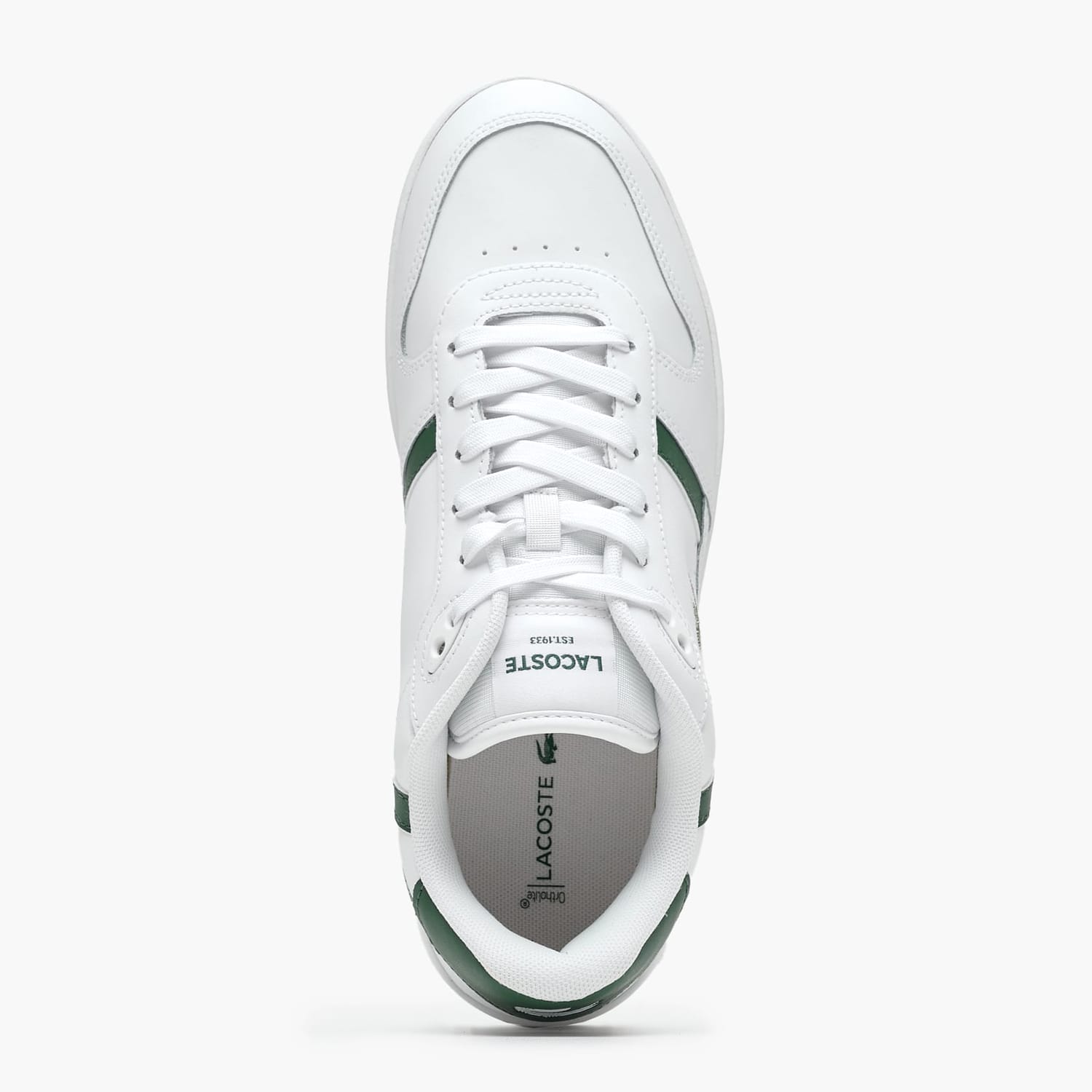 Ανδρικά Παπούτσια Casual Clip.Set Άσπρο Δέρμα Lacoste