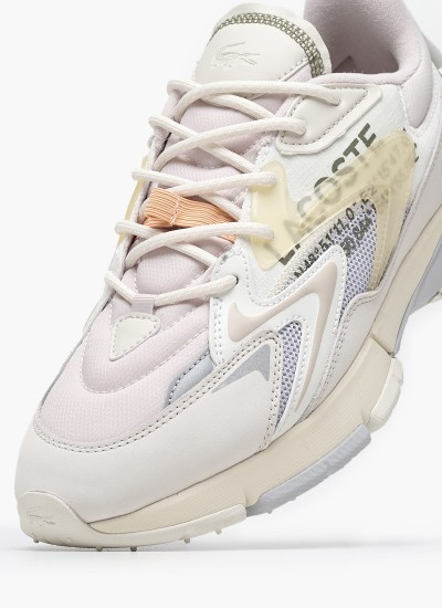 Ανδρικά Παπούτσια Casual L001.7Sma Μαύρο Δέρμα Lacoste
