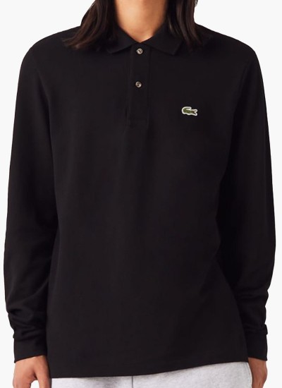 Ανδρικά Παπούτσια Casual L001.7Sma Μαύρο Δέρμα Lacoste
