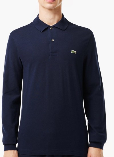 Ανδρικά Παπούτσια Casual L001.7Sma Μαύρο Δέρμα Lacoste