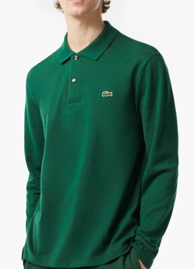 Ανδρικά Παπούτσια Casual L001.7Sma Μαύρο Δέρμα Lacoste