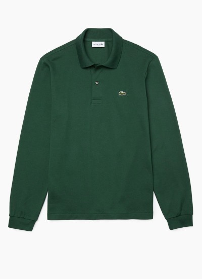 Ανδρικά Παπούτσια Casual L001.7Sma Μαύρο Δέρμα Lacoste