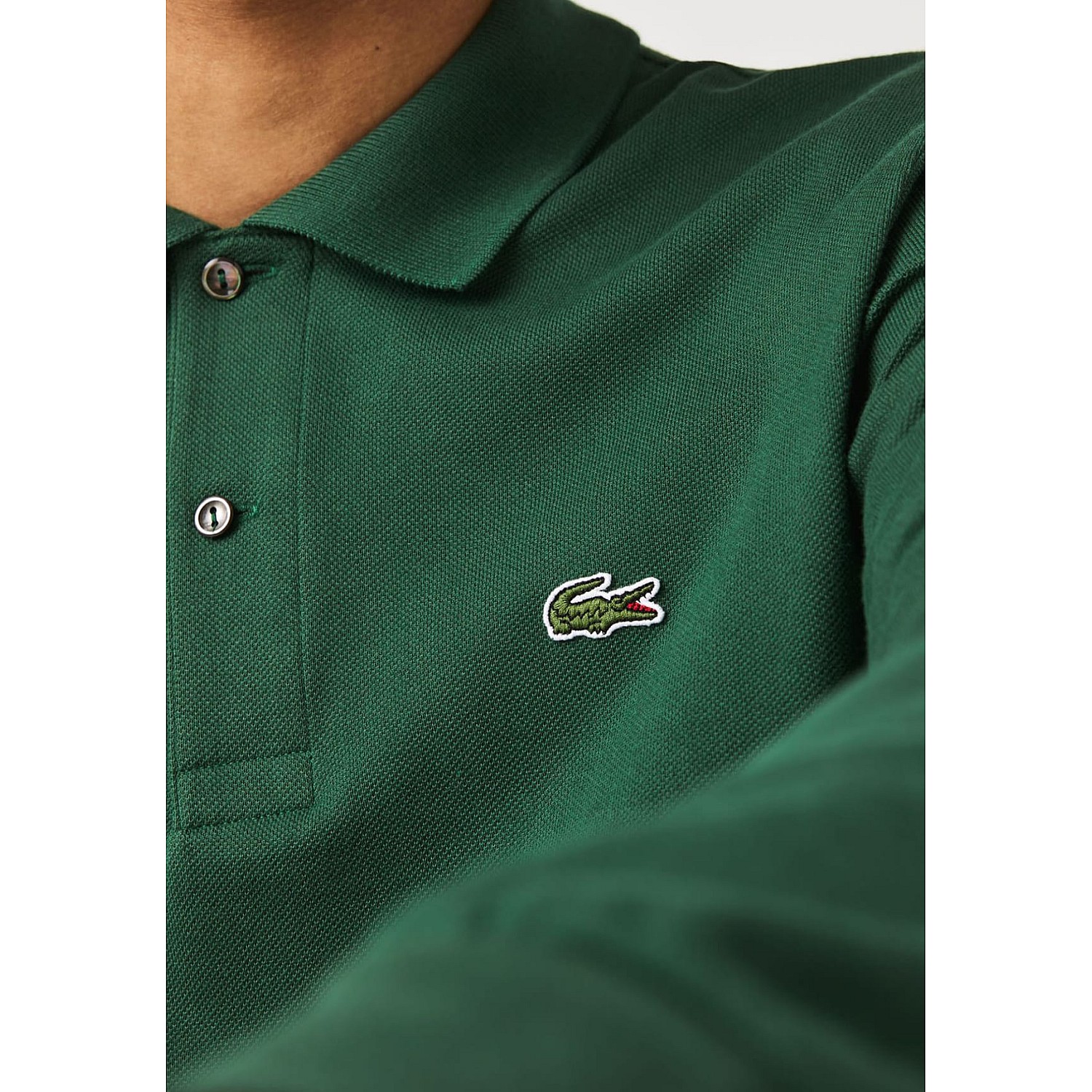 Ανδρικές Μπλούζες L1312 Πράσινο Βαμβάκι Lacoste Ανδρικές Μπλούζες L1312 Πράσινο Βαμβάκι Lacoste