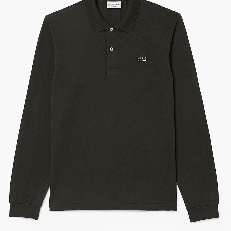 Ανδρικές Μπλούζες L1312 Χακί Βαμβάκι Lacoste
