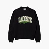 Ανδρικά Φούτερ SH2850 Μαύρο Βαμβάκι Lacoste