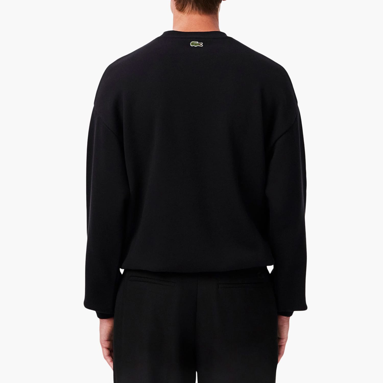 Ανδρικά Φούτερ SH2850 Μαύρο Βαμβάκι Lacoste