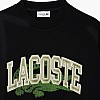 Ανδρικά Φούτερ SH2850 Μαύρο Βαμβάκι Lacoste