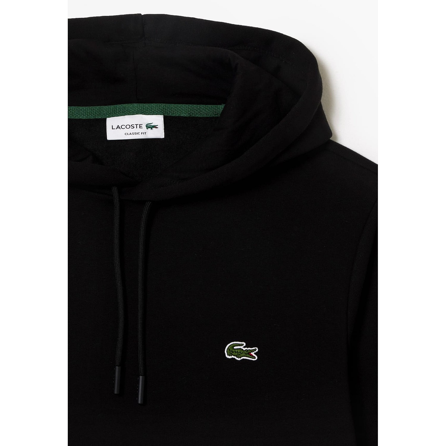 Ανδρικά Φούτερ SH9623 Μαύρο Βαμβάκι Lacoste Ανδρικά Φούτερ SH9623 Μαύρο Βαμβάκι Lacoste