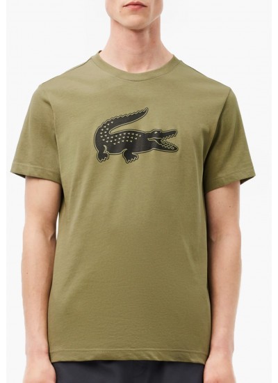 Ανδρικές Μπλούζες Ls.Crew.Top Άσπρο Βαμβάκι Ralph Lauren