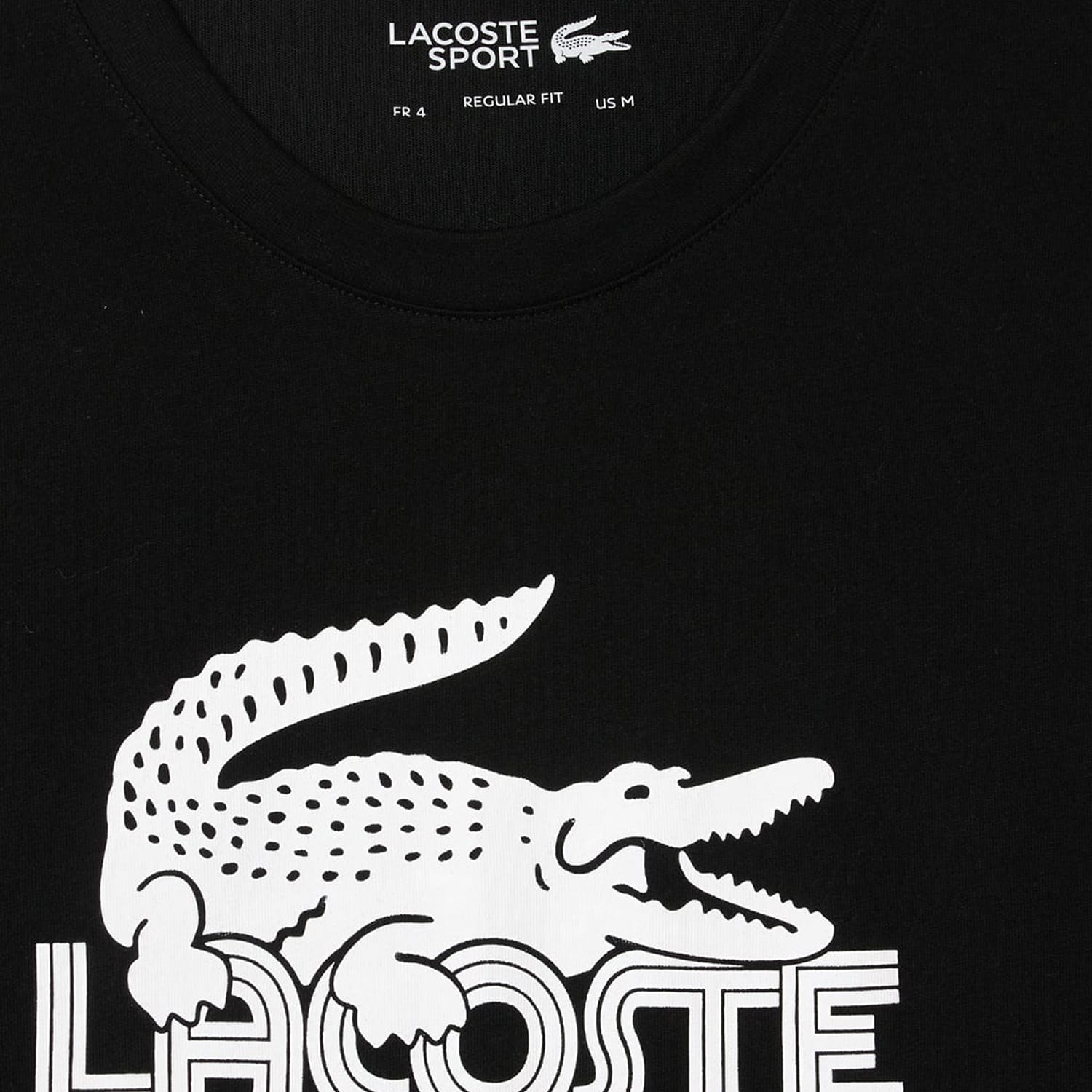 Ανδρικές Μπλούζες TH2508 Μαύρο Βαμβάκι Lacoste Ανδρικές Μπλούζες TH2508 Μαύρο Βαμβάκι Lacoste