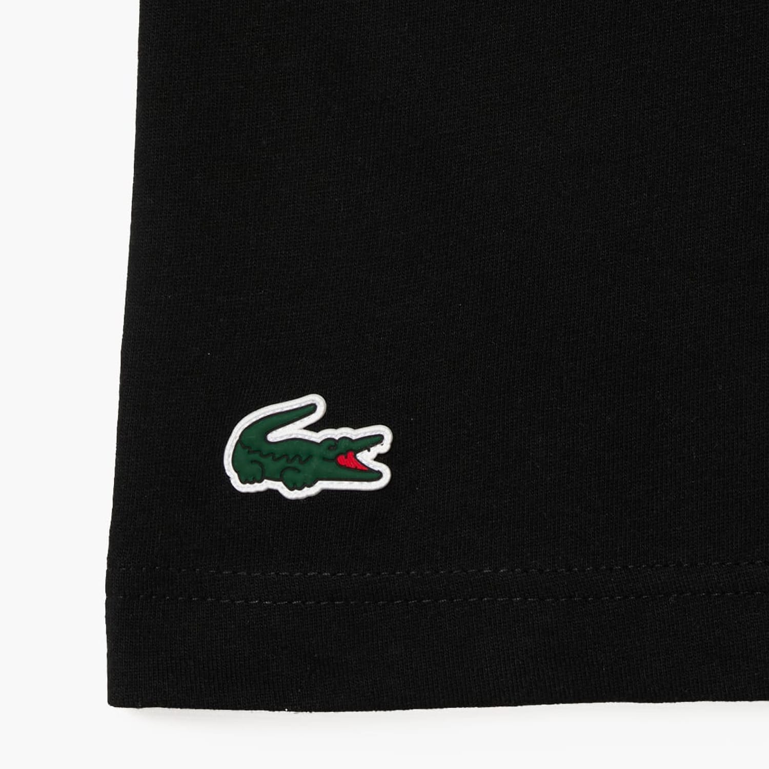 Ανδρικές Μπλούζες TH2508 Μαύρο Βαμβάκι Lacoste Ανδρικές Μπλούζες TH2508 Μαύρο Βαμβάκι Lacoste