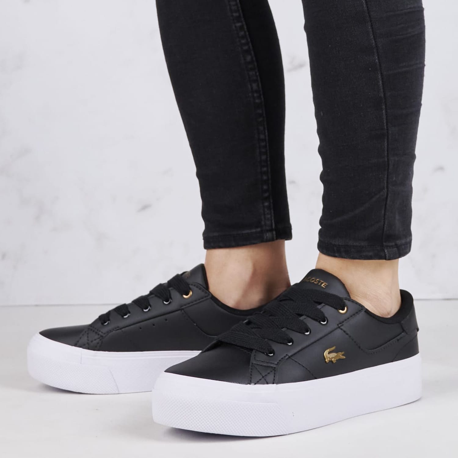 Γυναικεία Παπούτσια Casual Ziane.Platform Μαύρο Δέρμα Lacoste Γυναικεία Παπούτσια Casual Ziane.Platform Μαύρο Δέρμα Lacoste