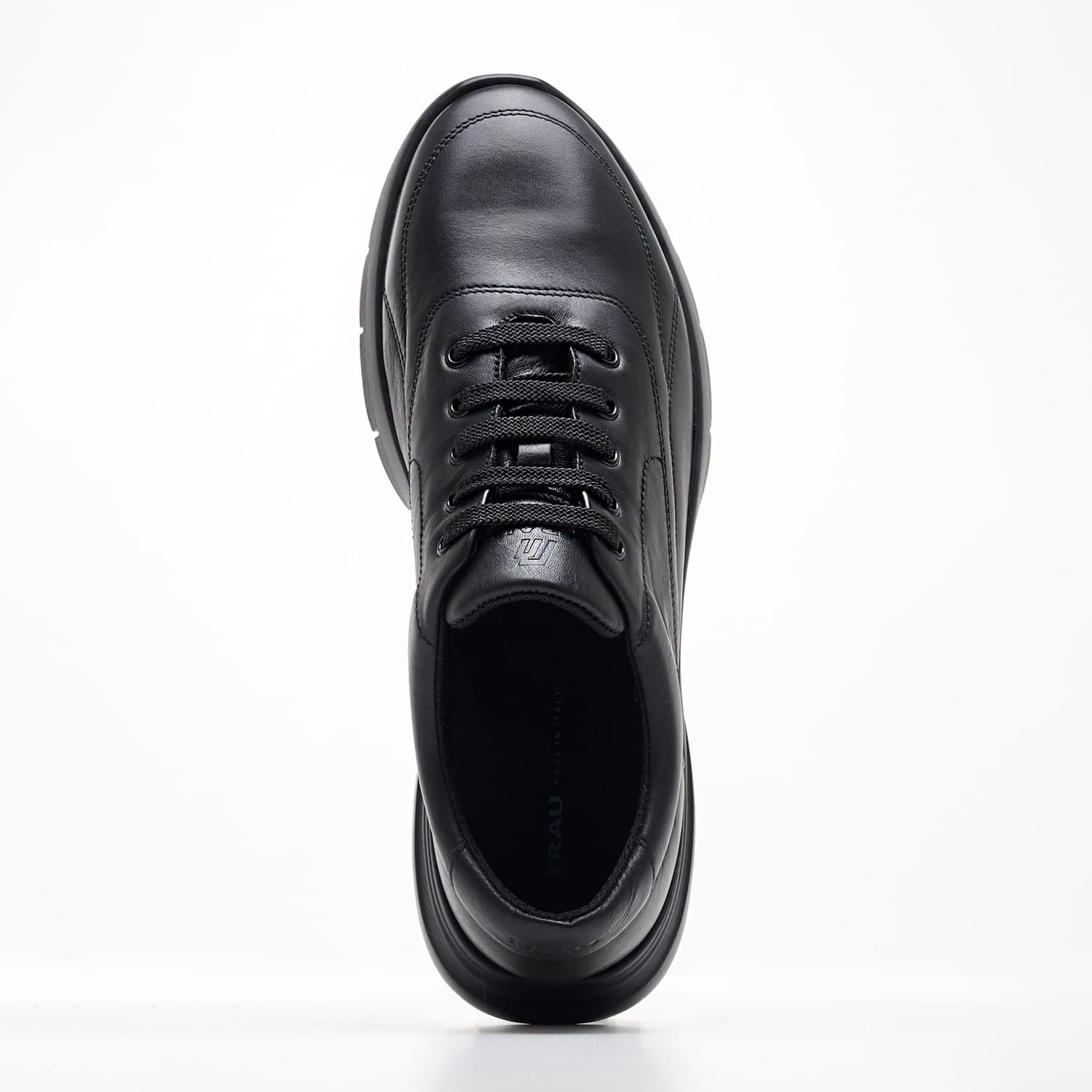 Ανδρικά Παπούτσια Casual 09S3 Μαύρο Δέρμα Frau Ανδρικά Παπούτσια Casual 09S3 Μαύρο Δέρμα Frau