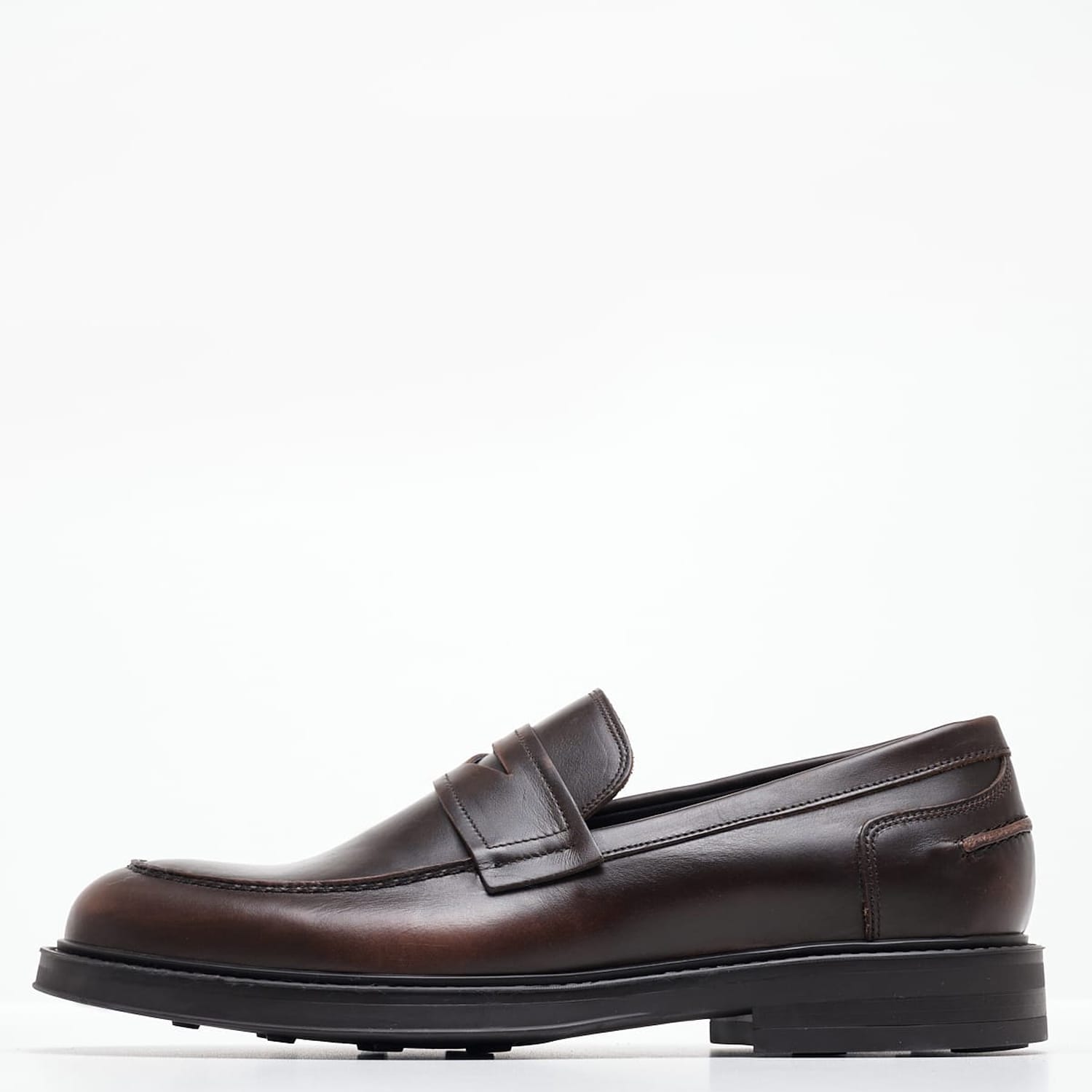 Men Moccasins 72N8 Brown Leather Frau