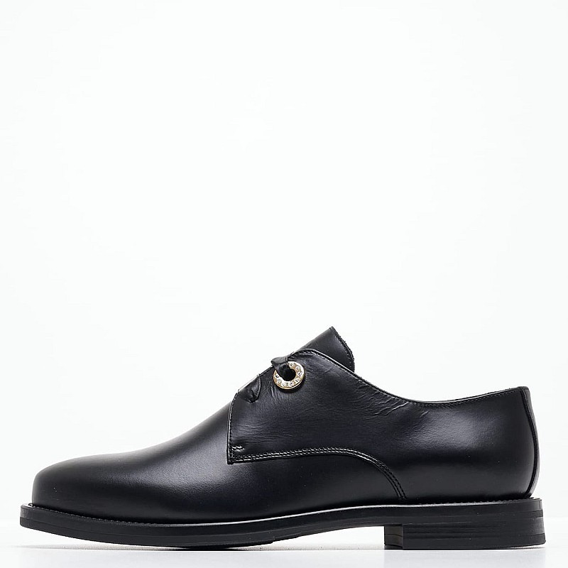 Women Moccasins 98Z2 Black Leather Frau