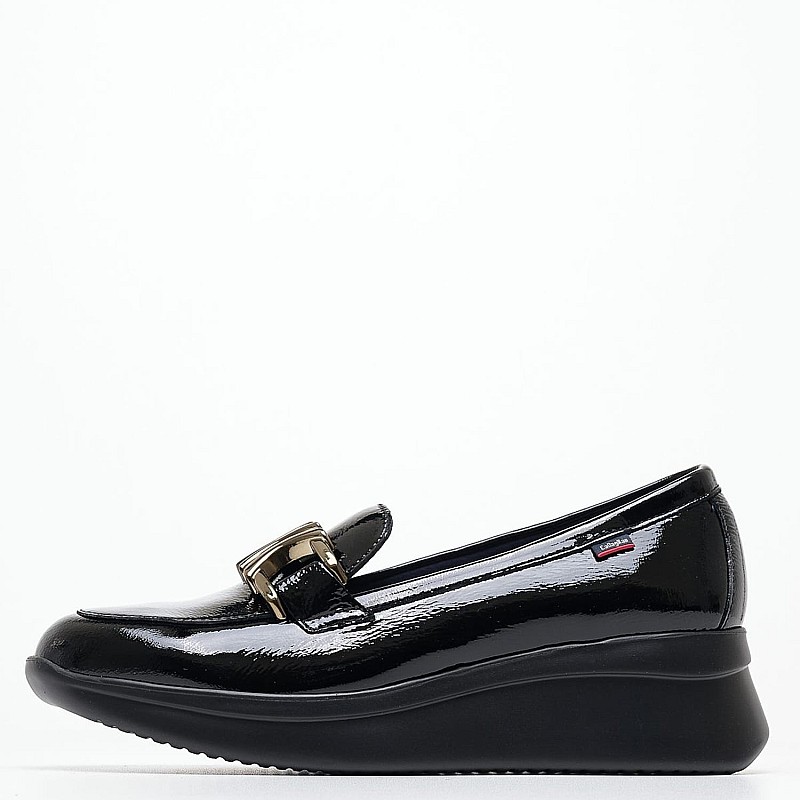 Women Moccasins 30034 Black Patent Leather Callaghan