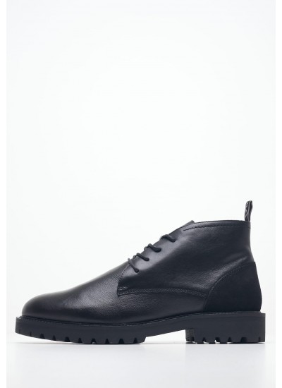Ανδρικά Μποτάκια 1460.Mono Μαύρο Δέρμα Dr. Martens