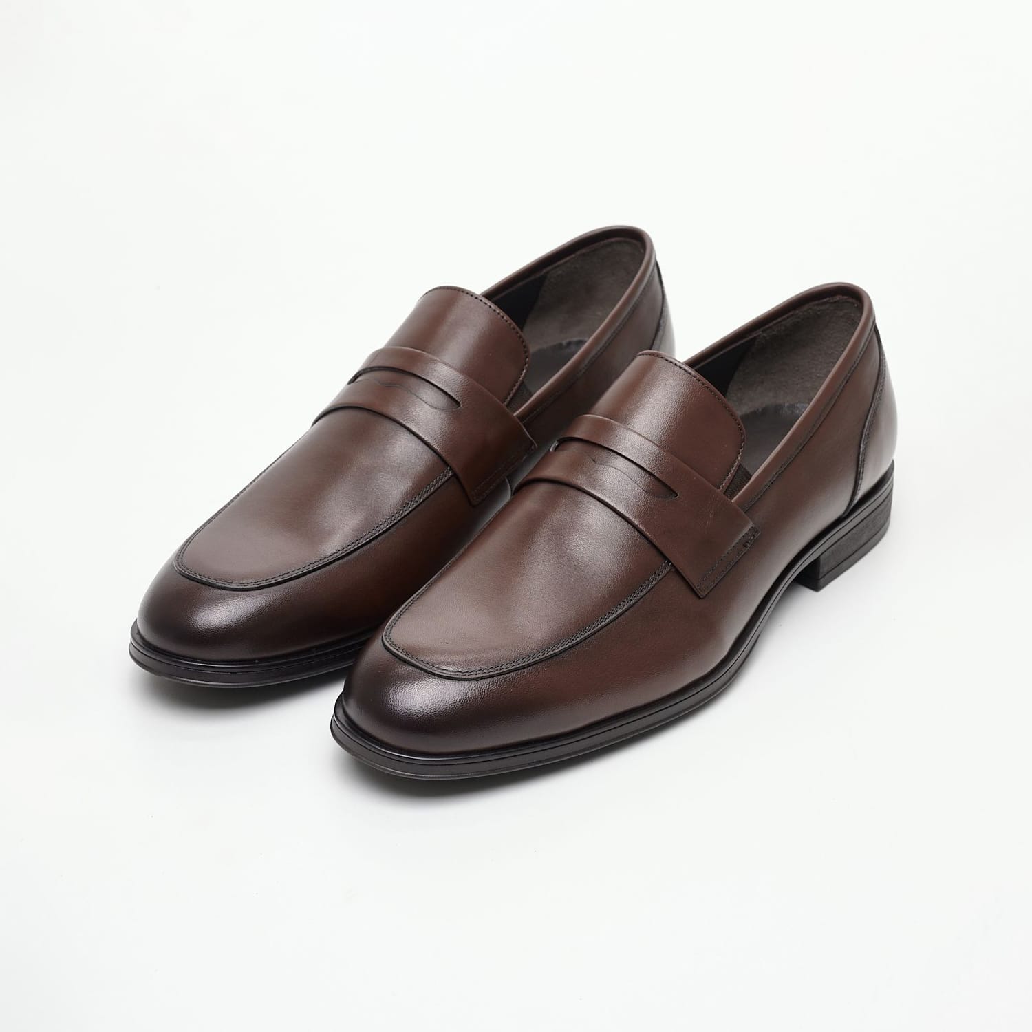 Men Moccasins 31462 Brown Leather Philippe Lang Men Moccasins 31462 Brown Leather Philippe Lang