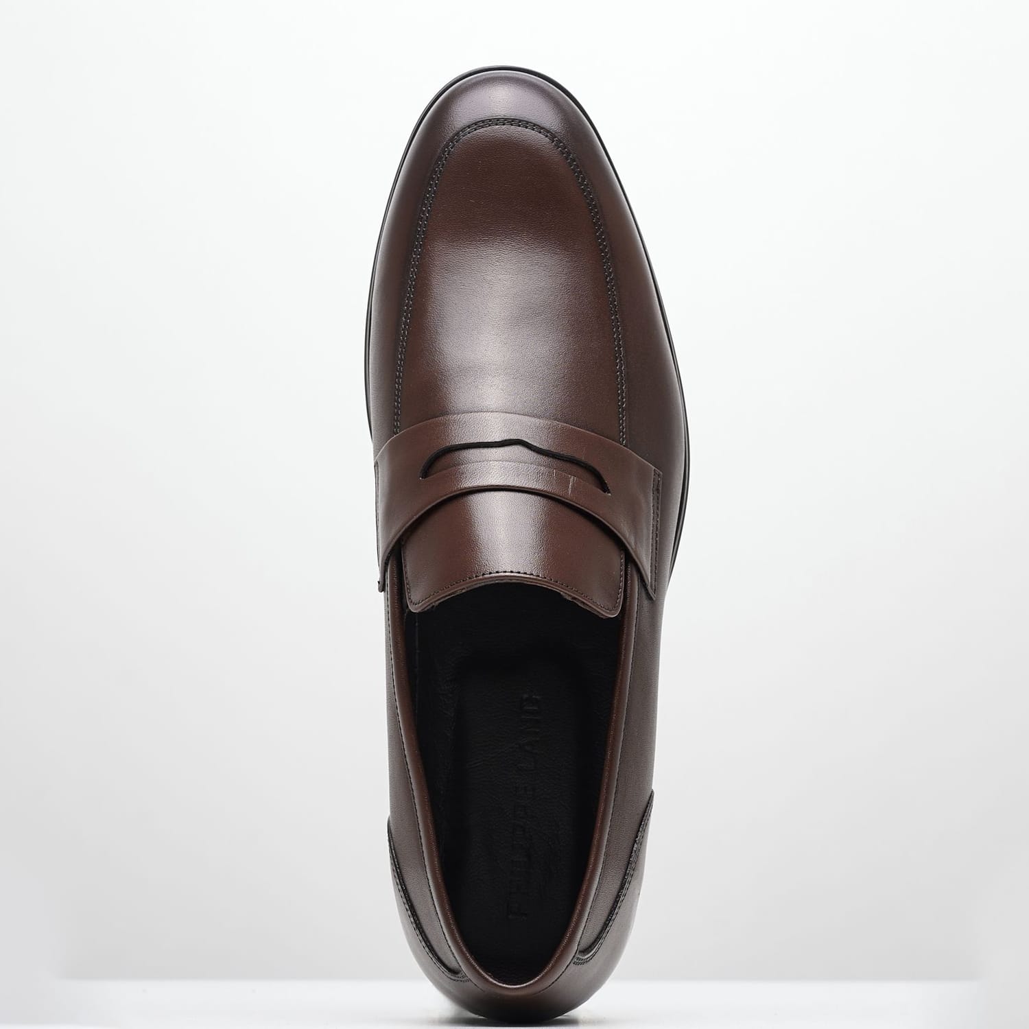 Men Moccasins 31462 Brown Leather Philippe Lang Men Moccasins 31462 Brown Leather Philippe Lang