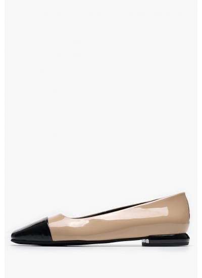 Γυναικείες Μπαλαρίνες Elastic.Ballerina Μαύρο Δέρμα Tommy Hilfiger