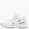Women Casual Shoes Knockout.S White ECOleather-Fabric Windsor Smith Women Casual Shoes Knockout.S White ECOleather-Fabric Windsor Smith