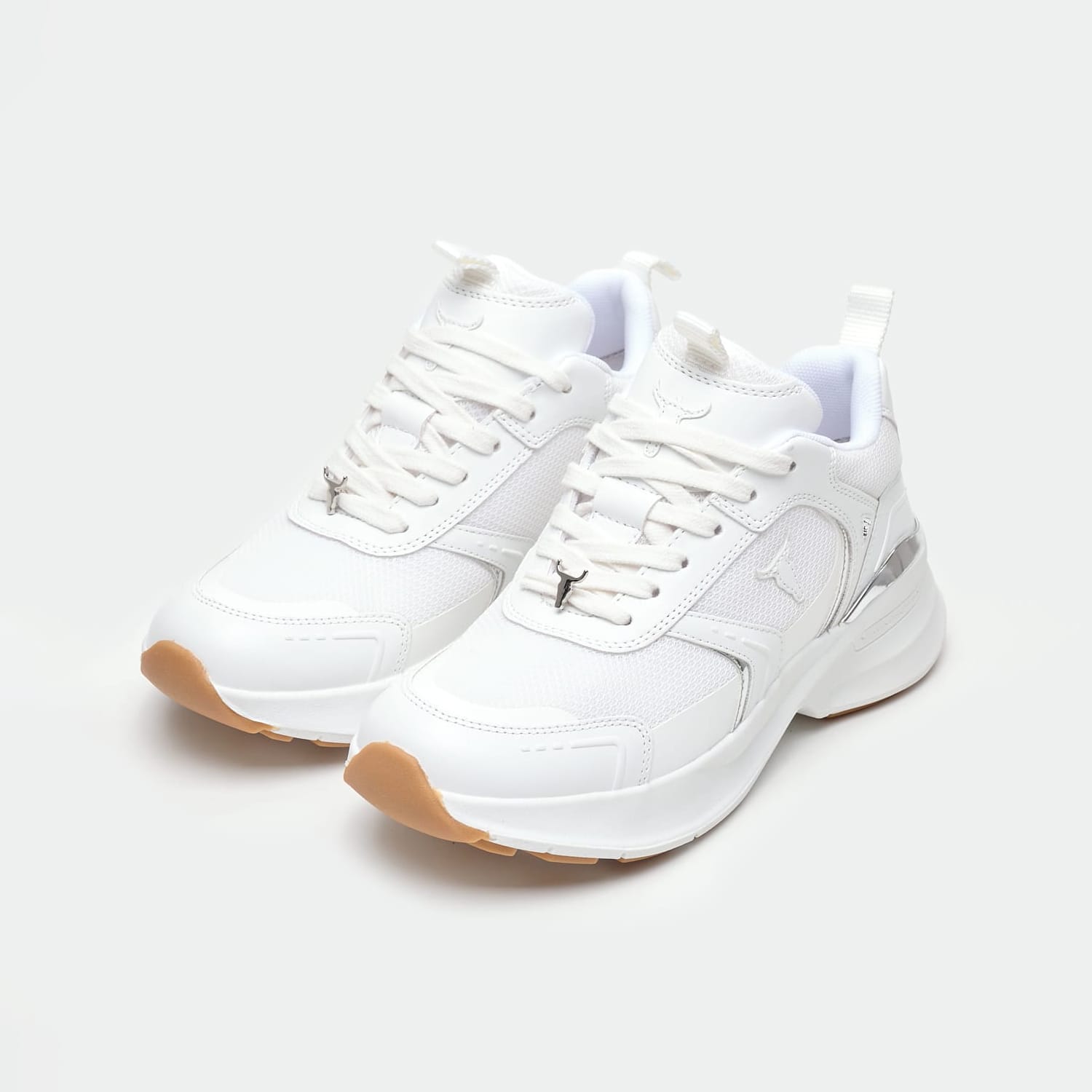 Women Casual Shoes Knockout.S White ECOleather-Fabric Windsor Smith Women Casual Shoes Knockout.S White ECOleather-Fabric Windsor Smith