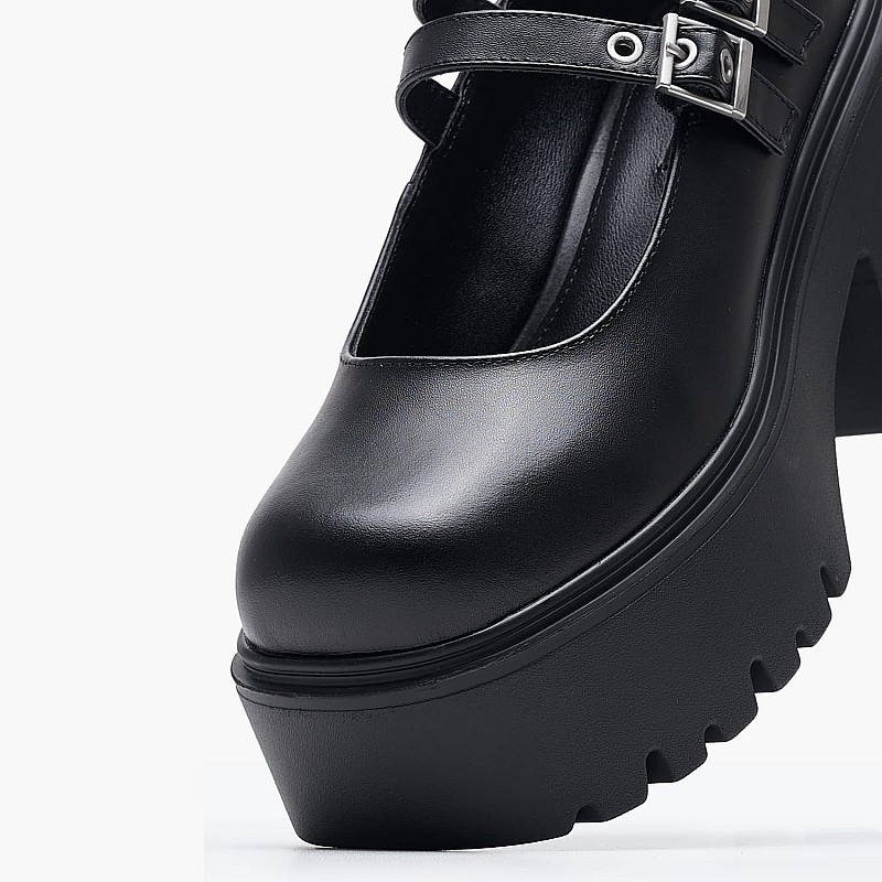 Women Moccasins Lessons.D Black Leather Windsor Smith