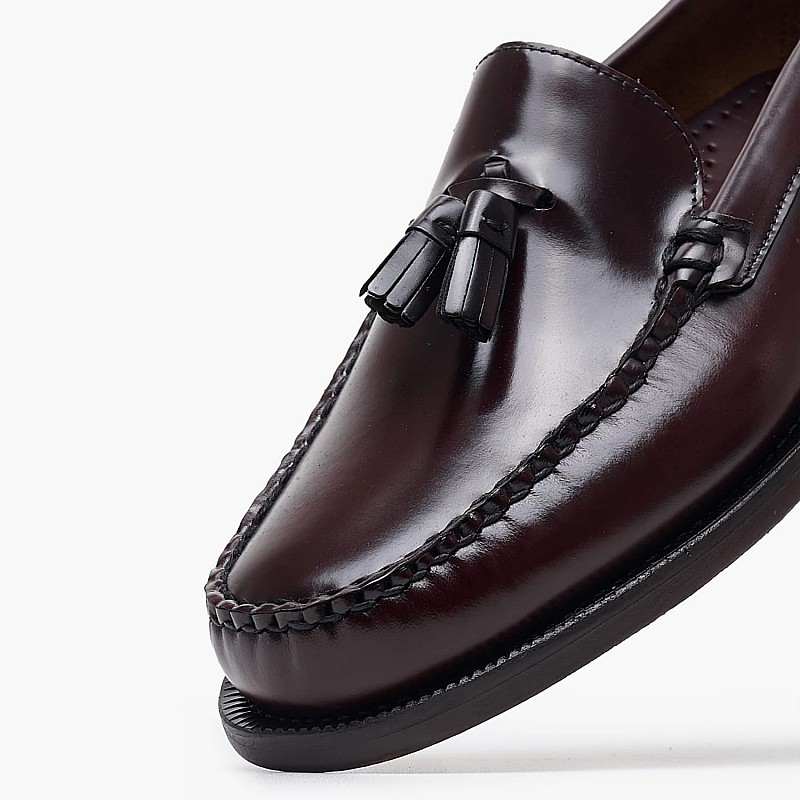 Ανδρικά Μοκασίνια Classic.Will Μπορντό Δέρμα Sebago