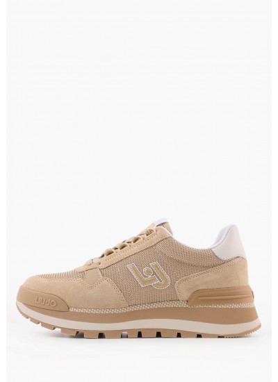 Γυναικεία Παπούτσια Casual Amazing.16 Μπεζ Δέρμα Καστόρι Liu Jo