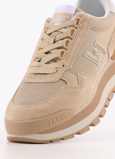 Γυναικεία Παπούτσια Casual Amazing.16 Μπεζ Δέρμα Καστόρι Liu Jo