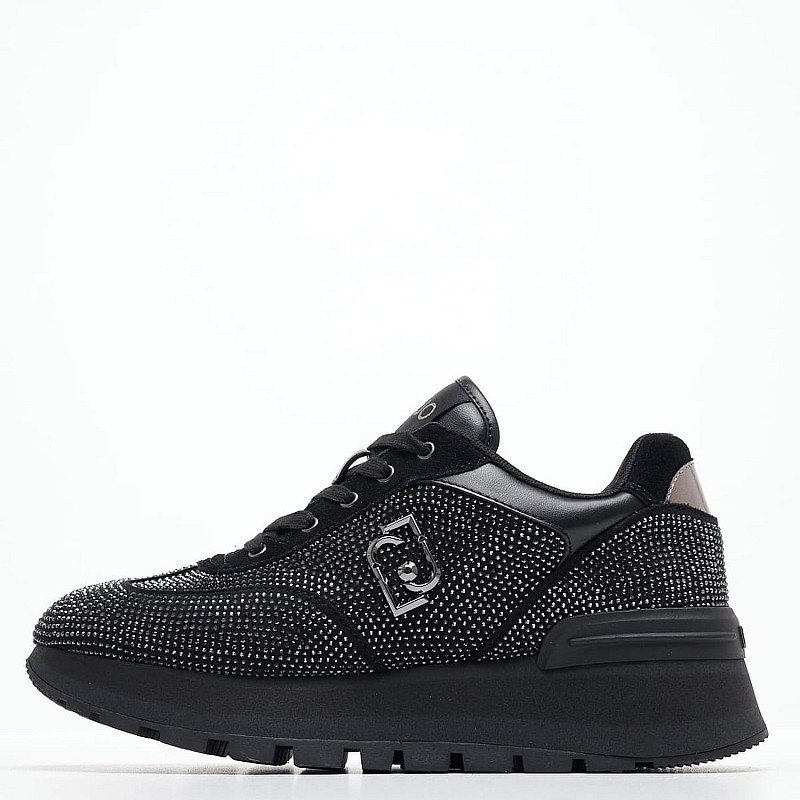 Women Casual Shoes Amazing23 Black Buckskin Liu Jo