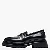 Women Moccasins 2Beta108 Black Leather Dei Colli Women Moccasins 2Beta108 Black Leather Dei Colli
