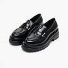 Women Moccasins 2Beta108 Black Leather Dei Colli Women Moccasins 2Beta108 Black Leather Dei Colli