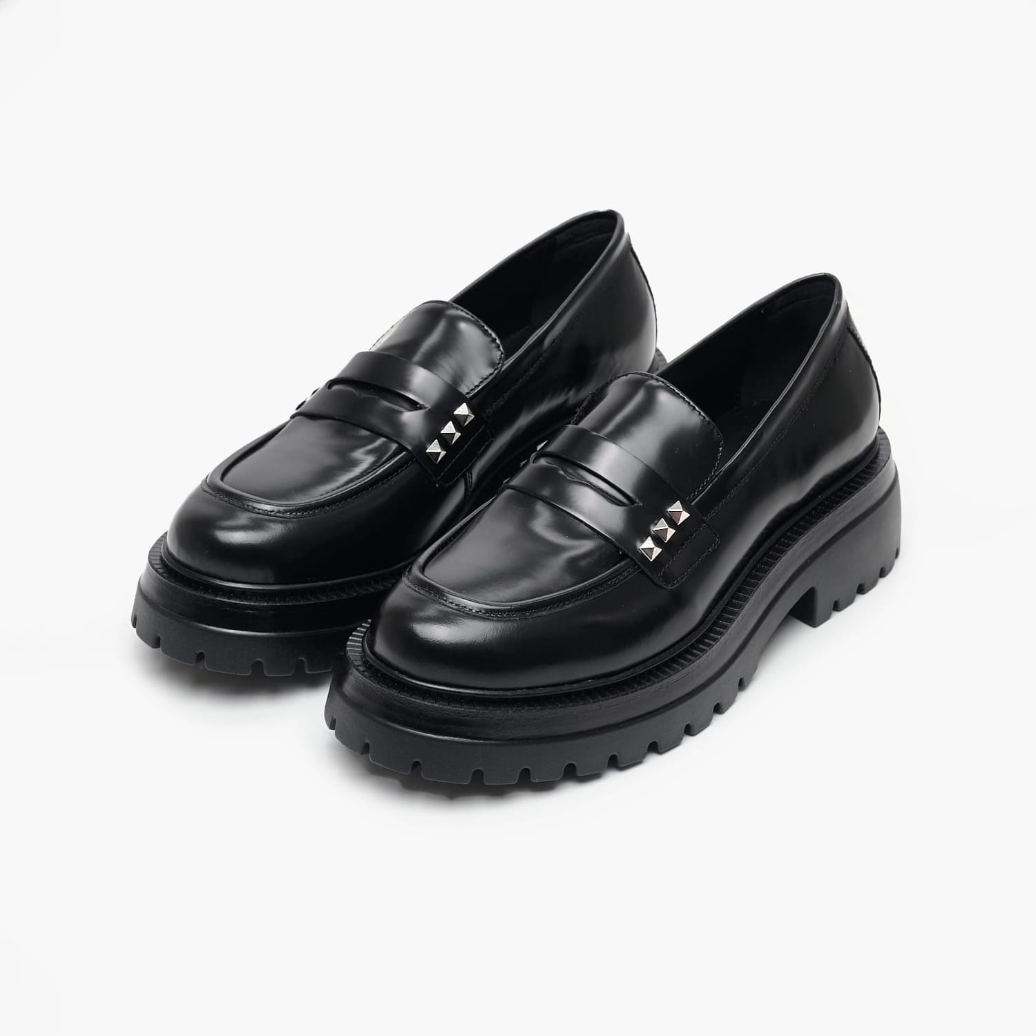 Women Moccasins 2Beta108 Black Leather Dei Colli Women Moccasins 2Beta108 Black Leather Dei Colli